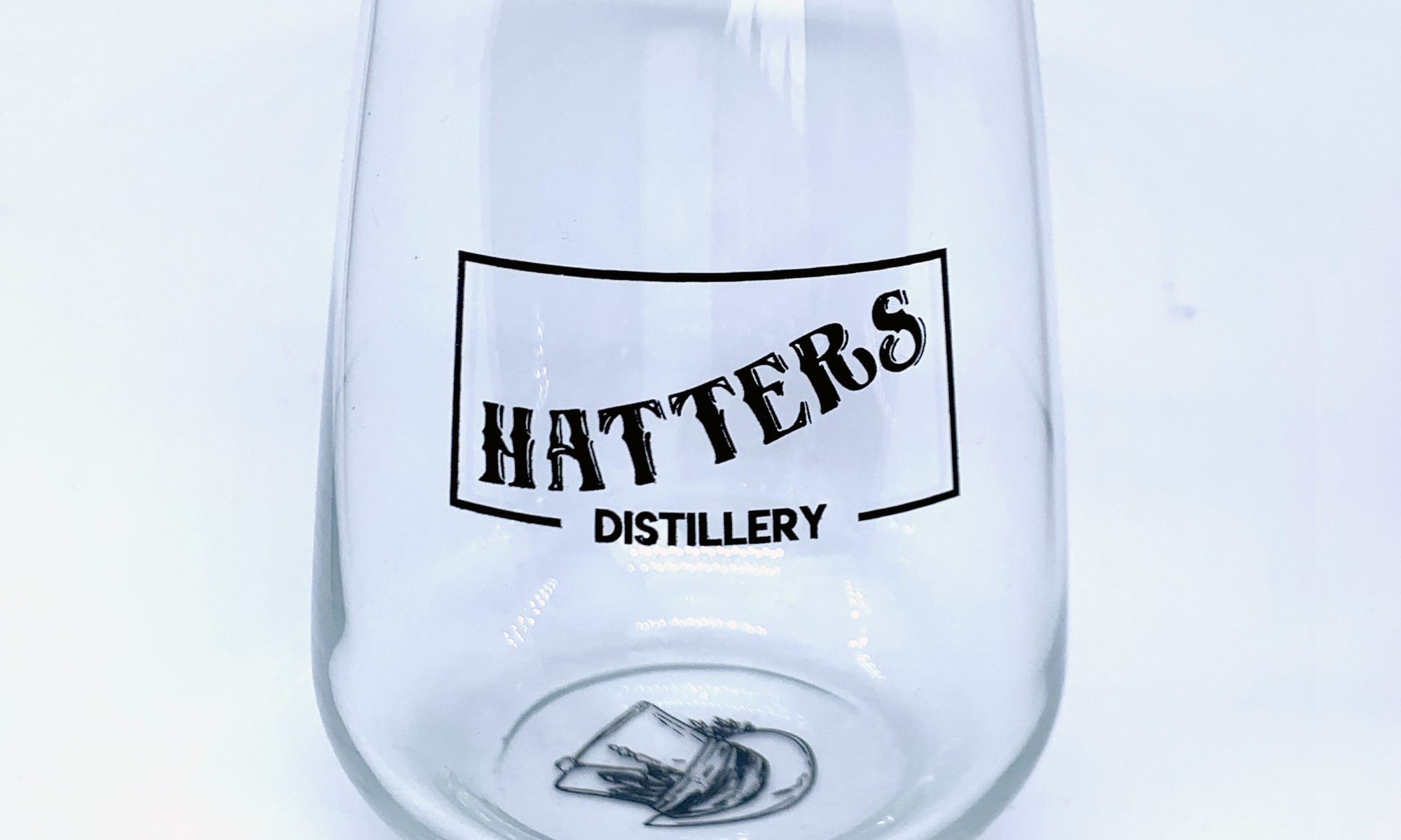 Hatters Distillery stemless gin glass