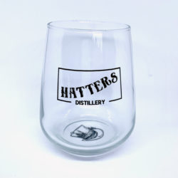 Hatters Distillery stemless gin glass